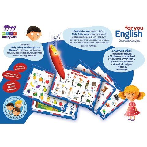 Trefl Gry Gra Edukacyjna English for you Magiczny ołówek Trefl 02113 Trefl Gry Gra Edukacyjna English for you Magiczny ołówek Trefl 02113
