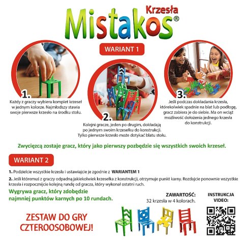 Trefl Gry Gra MISTAKOS KRZESŁA 4 OSOBOWE TREFL 02074 Trefl Gry Gra MISTAKOS KRZESŁA 4 OSOBOWE TREFL 02074