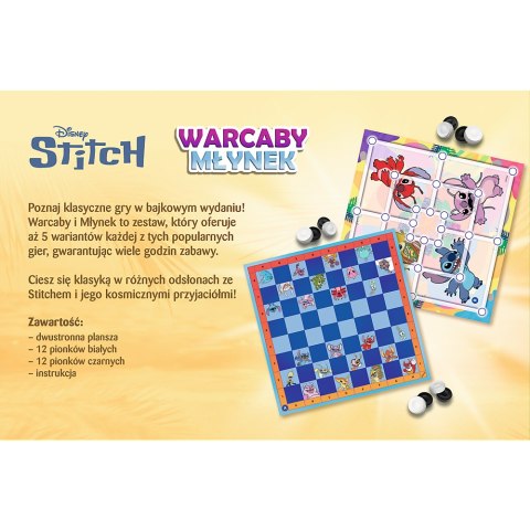 Trefl Gry Gra Warcaby i Młynek Lilo and Stitch Trefl 02799 Trefl Gry Gra Warcaby i Młynek Lilo and Stitch Trefl 02799