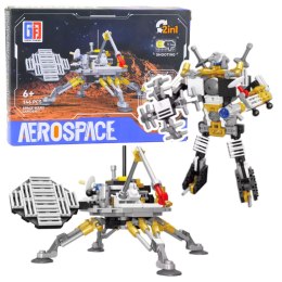 LEAN TOYS Klocki Konstrukcyjne Lądownik Marsjański Robot Kosmiczny 2w1 146 el.