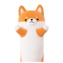 LEAN Toys Pluszowa Maskotka Pies Shiba Poduszka Podłużna Wałek 60cm LEAN Toys Pluszowa Maskotka Pies Shiba Poduszka Podłużna Wałek 60cm