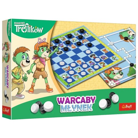 Trefl Gry GRA - Warcaby i Młynek Rodzina Treflików Trefl 02658