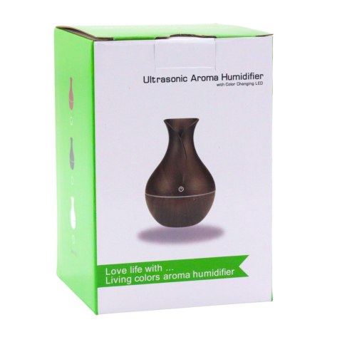 LEAN Nawilżacz Powietrza Dyfuzor Aromaterapia Imitacja Drewna 130ml LEAN Nawilżacz Powietrza Dyfuzor Aromaterapia Imitacja Drewna 130ml