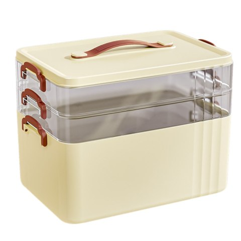 LEAN Pudełko Organizer Na Leki Pojemny 3-Poziomowy Apteczka Domowa LEAN Pudełko Organizer Na Leki Pojemny 3-Poziomowy Apteczka Domowa