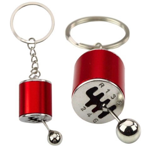 LEAN TOYS Brelok Metalowy Do Kluczy Skrzynia Biegów Ruchoma Czerwony LEAN TOYS Brelok Metalowy Do Kluczy Skrzynia Biegów Ruchoma Czerwony