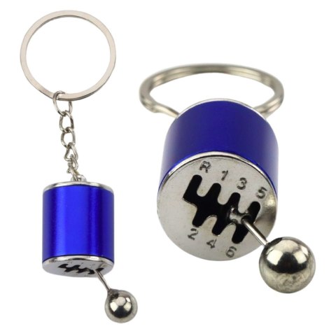 LEAN TOYS Brelok Metalowy Do Kluczy Skrzynia Biegów Ruchoma Niebieski LEAN TOYS Brelok Metalowy Do Kluczy Skrzynia Biegów Ruchoma Niebieski