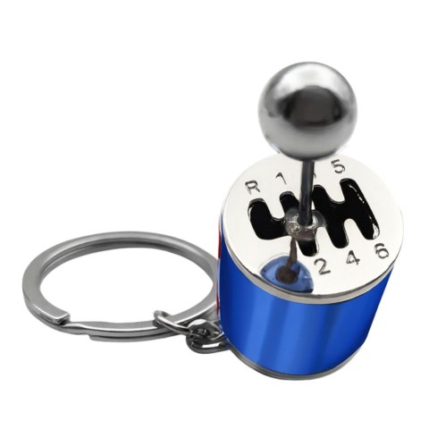 LEAN TOYS Brelok Metalowy Do Kluczy Skrzynia Biegów Ruchoma Niebieski LEAN TOYS Brelok Metalowy Do Kluczy Skrzynia Biegów Ruchoma Niebieski