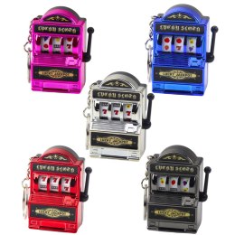 LEAN TOYS Brelok Mini Maszyna Kasynowa Slot Automat Ruchomy Drążek Mix Kolor