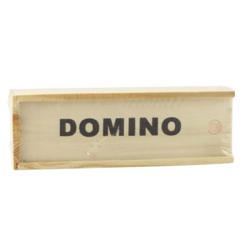 LEAN TOYS Gra Logiczna Rodzinna Domino 32 Płytki Drewniane Czarne LEAN TOYS Gra Logiczna Rodzinna Domino 32 Płytki Drewniane Czarne