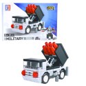 LEAN TOYS Klocki Konstrukcyjne 2w1 Pojazdy Wojskowe Środki Transportu Robot