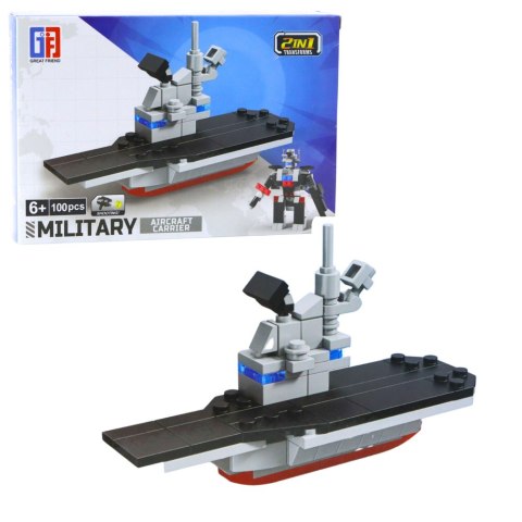 LEAN TOYS Klocki Konstrukcyjne 2w1 Pojazdy Wojskowe Środki Transportu Robot LEAN TOYS Klocki Konstrukcyjne 2w1 Pojazdy Wojskowe Środki Transportu Robot
