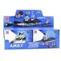 LEAN TOYS Klocki Konstrukcyjne 2w1 Pojazdy Wojskowe Środki Transportu Robot