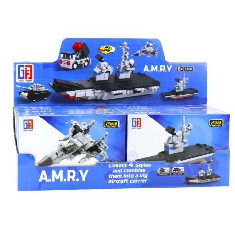 LEAN TOYS Klocki Konstrukcyjne 2w1 Pojazdy Wojskowe Środki Transportu Robot LEAN TOYS Klocki Konstrukcyjne 2w1 Pojazdy Wojskowe Środki Transportu Robot