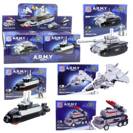 LEAN TOYS Klocki Konstrukcyjne Armia Wojsko Militarne Środki Transportu Robot 2w1