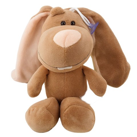 LEAN TOYS Pluszowa Maskotka Przytulanka Zajączek Z Przyssawką Brązowy 23 x 12 cm LEAN TOYS Pluszowa Maskotka Przytulanka Zajączek Z Przyssawką Brązowy 23 x 12 cm