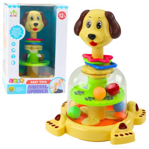 LEAN Toys Bąk Karuzelka Interaktywna Dla Malucha Piesek Kolorowe Piłeczki LEAN Toys Bąk Karuzelka Interaktywna Dla Malucha Piesek Kolorowe Piłeczki