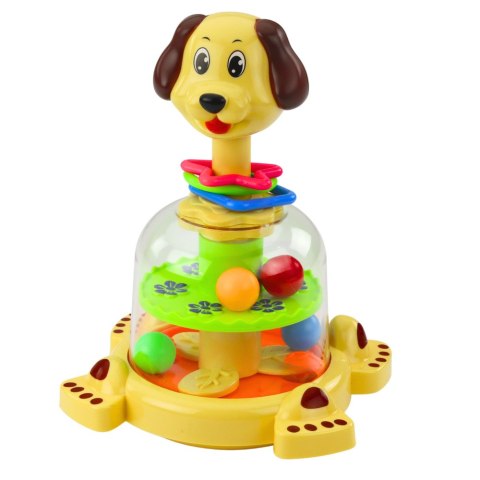 LEAN Toys Bąk Karuzelka Interaktywna Dla Malucha Piesek Kolorowe Piłeczki LEAN Toys Bąk Karuzelka Interaktywna Dla Malucha Piesek Kolorowe Piłeczki