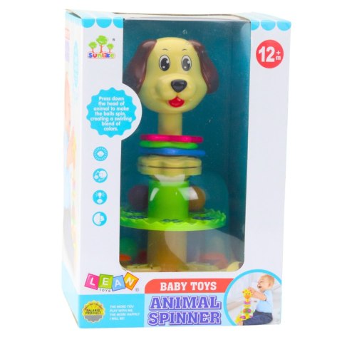 LEAN Toys Bąk Karuzelka Interaktywna Dla Malucha Piesek Kolorowe Piłeczki LEAN Toys Bąk Karuzelka Interaktywna Dla Malucha Piesek Kolorowe Piłeczki