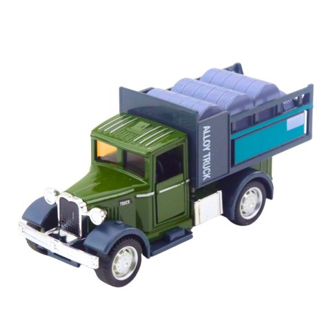 LEAN Toys Ciężarówka Klasyczna Metalowa Napęd Pull Back Światła Dźwięki LEAN Toys Ciężarówka Klasyczna Metalowa Napęd Pull Back Światła Dźwięki