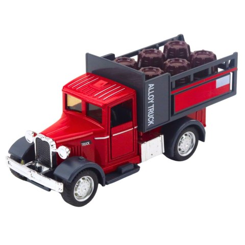 LEAN Toys Ciężarówka Klasyczna Metalowa Napęd Pull Back Światła Dźwięki LEAN Toys Ciężarówka Klasyczna Metalowa Napęd Pull Back Światła Dźwięki