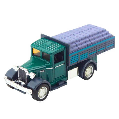 LEAN Toys Ciężarówka Klasyczna Metalowa Napęd Pull Back Światła Dźwięki LEAN Toys Ciężarówka Klasyczna Metalowa Napęd Pull Back Światła Dźwięki