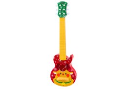 LEAN Toys Gitara Zabawkowa Dla Dzieci Regulacja Strun Renifer Czerwona