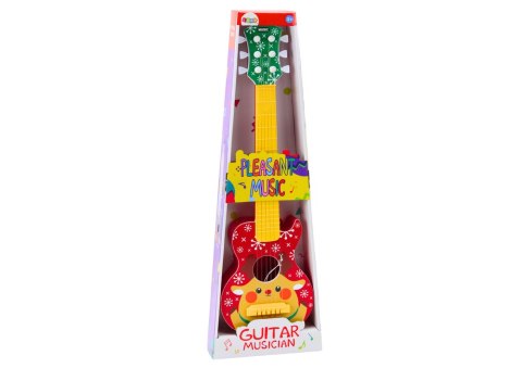 LEAN Toys Gitara Zabawkowa Dla Dzieci Regulacja Strun Renifer Czerwona LEAN Toys Gitara Zabawkowa Dla Dzieci Regulacja Strun Renifer Czerwona