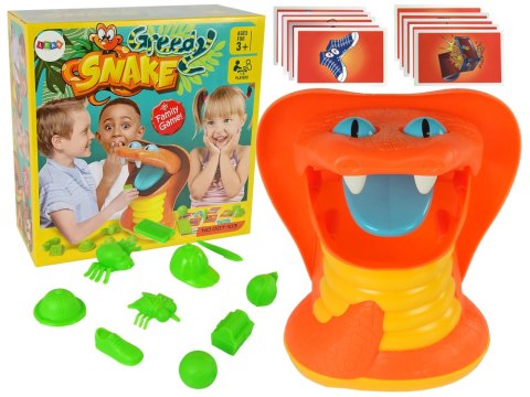 LEAN Toys Gra Zręcznościowa Kąsający Wąż Karty Pomarańczowa LEAN Toys Gra Zręcznościowa Kąsający Wąż Karty Pomarańczowa