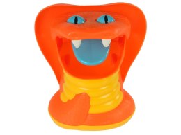 LEAN Toys Gra Zręcznościowa Kąsający Wąż Karty Pomarańczowa