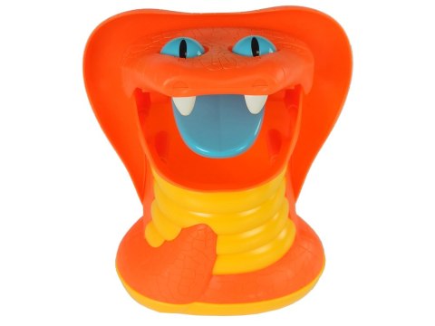 LEAN Toys Gra Zręcznościowa Kąsający Wąż Karty Pomarańczowa LEAN Toys Gra Zręcznościowa Kąsający Wąż Karty Pomarańczowa