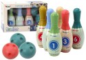 LEAN Toys Gra Zręcznościowa Zestaw Kręgli 6szt Kolorowe