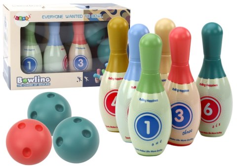 LEAN Toys Gra Zręcznościowa Zestaw Kręgli 6szt Kolorowe LEAN Toys Gra Zręcznościowa Zestaw Kręgli 6szt Kolorowe