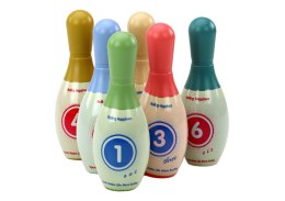 LEAN Toys Gra Zręcznościowa Zestaw Kręgli 6szt Kolorowe