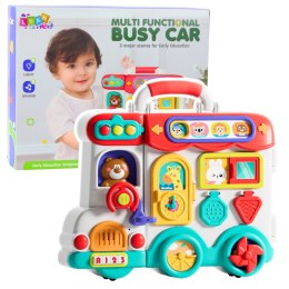 LEAN Toys Interaktywny Samochód Edukacyjny Plansza Światła Dźwięki Kolorowy