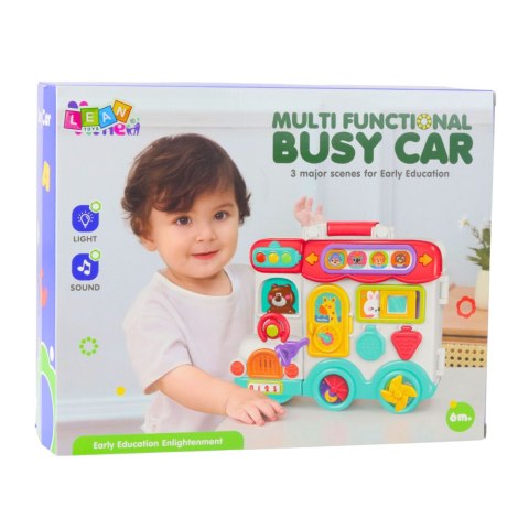 LEAN Toys Interaktywny Samochód Edukacyjny Plansza Światła Dźwięki Kolorowy LEAN Toys Interaktywny Samochód Edukacyjny Plansza Światła Dźwięki Kolorowy