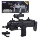 LEAN Toys Karabin Zabawkowy Broń Światła Dźwięki Celownik Czarny 41cm