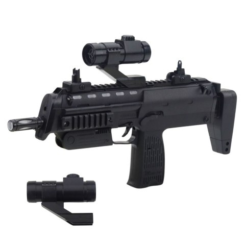 LEAN Toys Karabin Zabawkowy Broń Światła Dźwięki Celownik Czarny 41cm LEAN Toys Karabin Zabawkowy Broń Światła Dźwięki Celownik Czarny 41cm