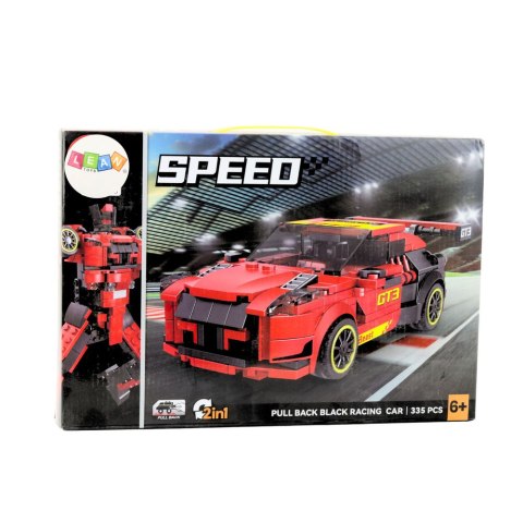 LEAN Toys Klocki Konstrukcyjne Robot Auto 2w1 GT3 Czerwony 335 el. LEAN Toys Klocki Konstrukcyjne Robot Auto 2w1 GT3 Czerwony 335 el.
