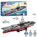 LEAN Toys Klocki Konstrukcyjne WARSHIP 003 Duży Lotniskowiec 1:420 2151 el.