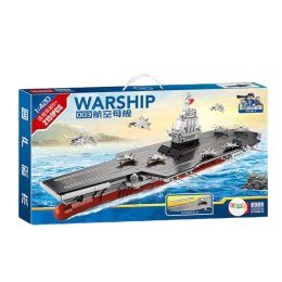 LEAN Toys Klocki Konstrukcyjne WARSHIP 003 Duży Lotniskowiec 1:420 2151 el.