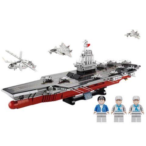 LEAN Toys Klocki Konstrukcyjne WARSHIP 003 Duży Lotniskowiec 1:420 2151 el. LEAN Toys Klocki Konstrukcyjne WARSHIP 003 Duży Lotniskowiec 1:420 2151 el.