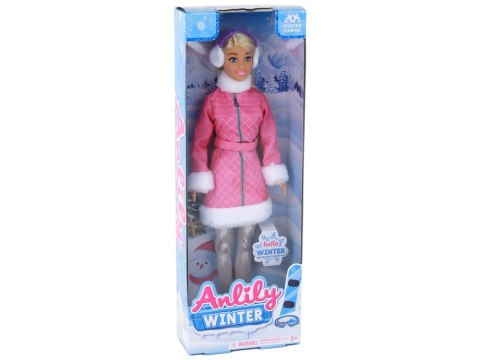 LEAN Toys Lalka Anlily Zimowa Odsłona Śnieżna Przygoda Zima LEAN Toys Lalka Anlily Zimowa Odsłona Śnieżna Przygoda Zima