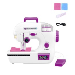 LEAN Toys Maszyna Do Szycia Dla Dzieci Nici Materiał Światła Dźwięki