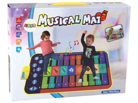 LEAN Toys Muzyczna Mata Edukacyjna Motyw Pianinka Instrumenty LEAN Toys Muzyczna Mata Edukacyjna Motyw Pianinka Instrumenty