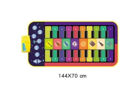 LEAN Toys Muzyczna Mata Edukacyjna Motyw Pianinka Instrumenty LEAN Toys Muzyczna Mata Edukacyjna Motyw Pianinka Instrumenty