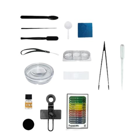 LEAN Toys Przenośny Mikroskop Edukacyjny Dla Dzieci 2w1 60X/180X Akcesoria LEAN Toys Przenośny Mikroskop Edukacyjny Dla Dzieci 2w1 60X/180X Akcesoria