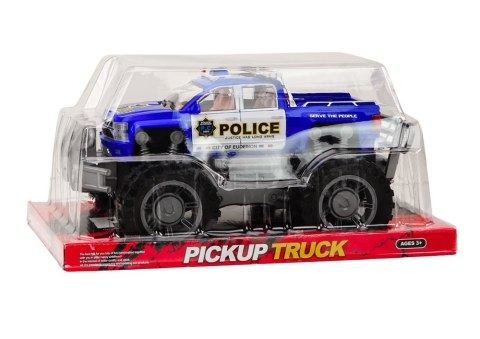 LEAN Toys Samochód Policyjny Pickup Niebieski Terenowy Wóz Policji LEAN Toys Samochód Policyjny Pickup Niebieski Terenowy Wóz Policji