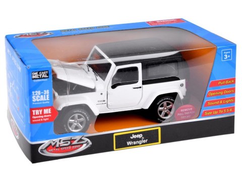 Auto terenowe Jeep Wrangler metalowy 1:32 ZA3751 Auto terenowe Jeep Wrangler metalowy 1:32 ZA3751