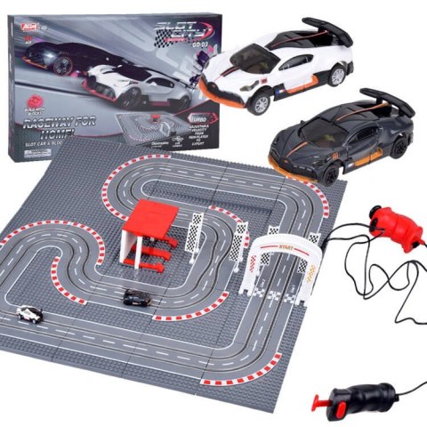 Bugatti Wyścigowy Tor z Klocków 2 Auta na Pilota! Super zabawa RC0664 Bugatti Wyścigowy Tor z Klocków 2 Auta na Pilota! Super zabawa RC0664