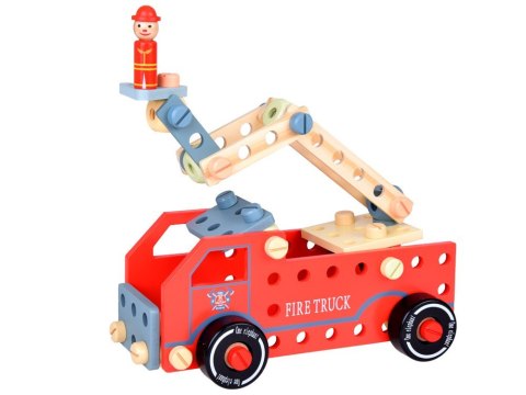 Drewniany Zestaw konstrukcyjny Klocki zbuduj Auto Wieże 129 ele ZA5381 Drewniany Zestaw konstrukcyjny Klocki zbuduj Auto Wieże 129 ele ZA5381